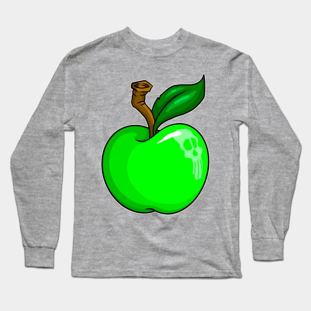 Poisoned Apple Long Sleeve T-Shirt by Laughin' Bones